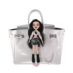 Ice Queen Croc-Embossed Tote